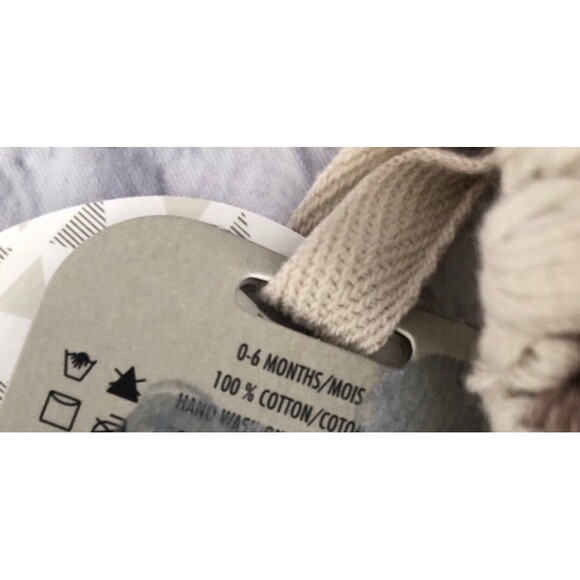 So Loved So Blessed size 0-6M Knit Booties Cream NEW - Picture 4 of 4